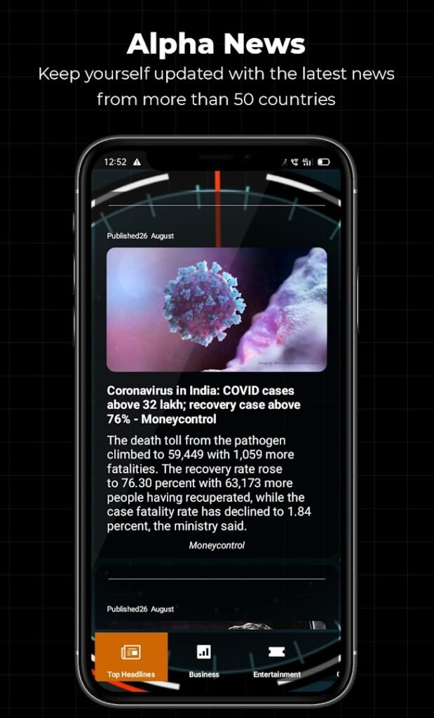 Alpha Hybrid Launcher 4D theme screenshot