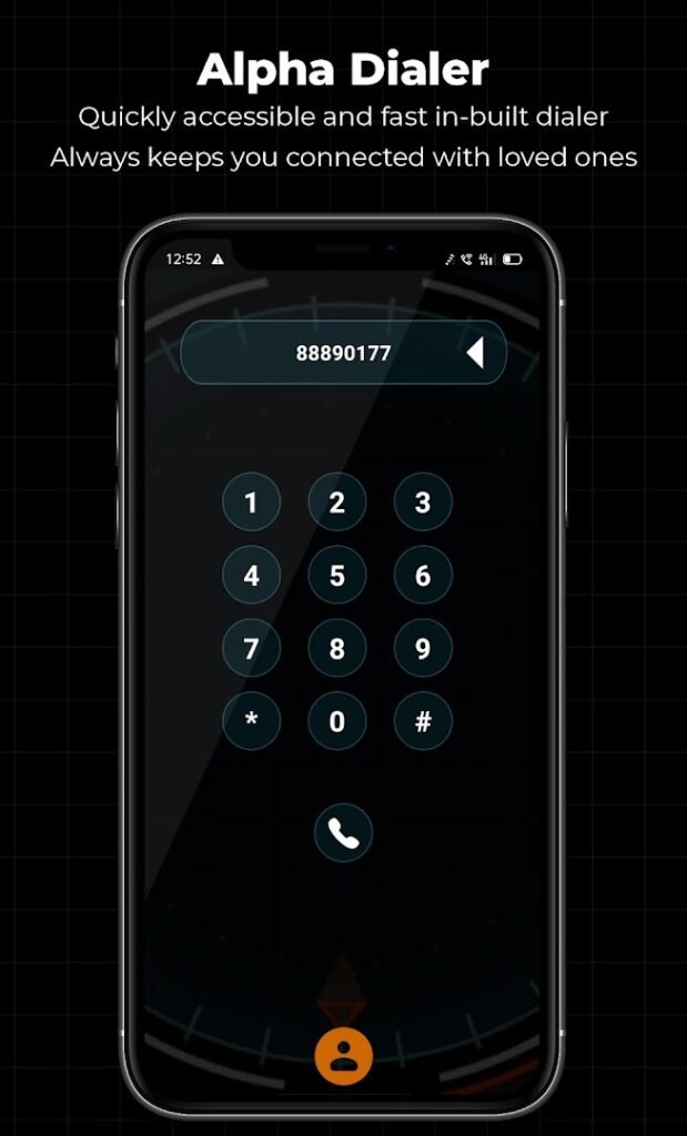 Alpha Hybrid Launcher 4D theme screenshot