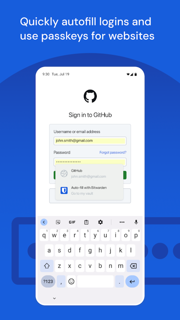 Bitwarden Password Manager screenshot