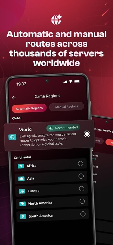 ExitLag: Fix Ping Mobile & Lag screenshot