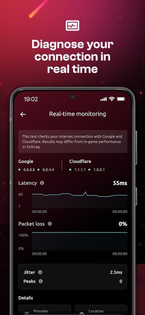 ExitLag: Fix Ping Mobile & Lag screenshot