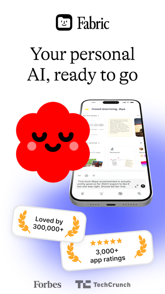 Fabric: your second brain screenshot