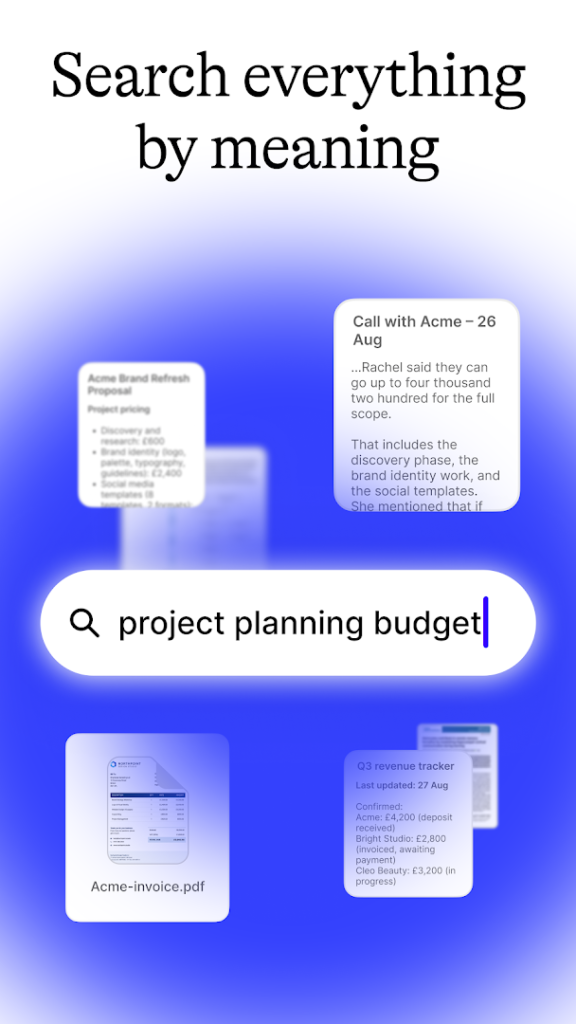 Fabric: your second brain screenshot