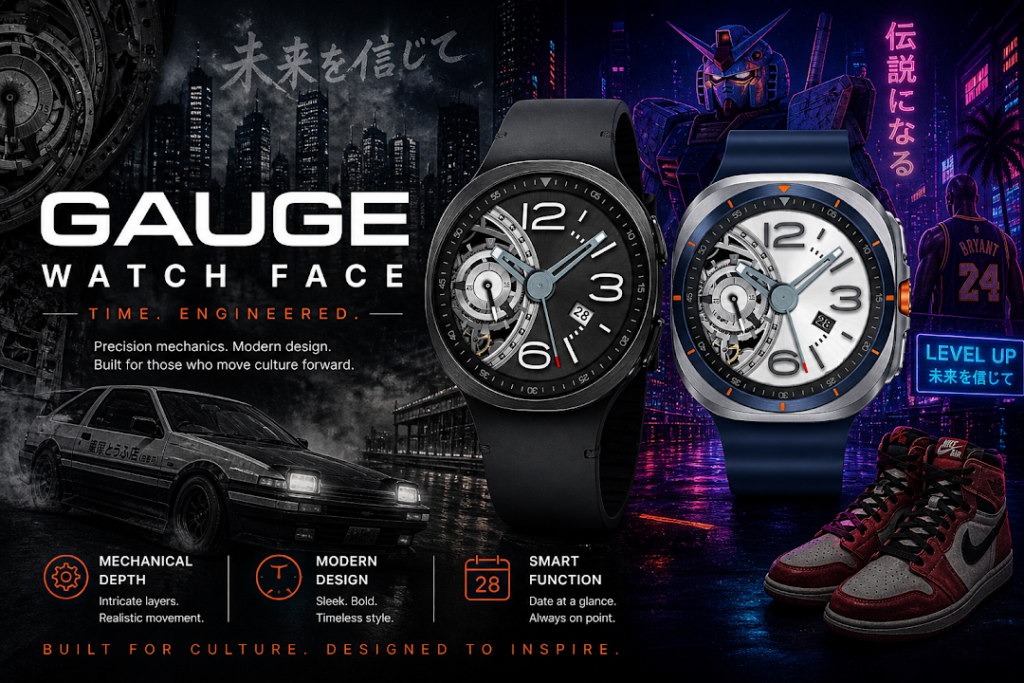Gauge: Luxury Mecha Watch Face screenshot