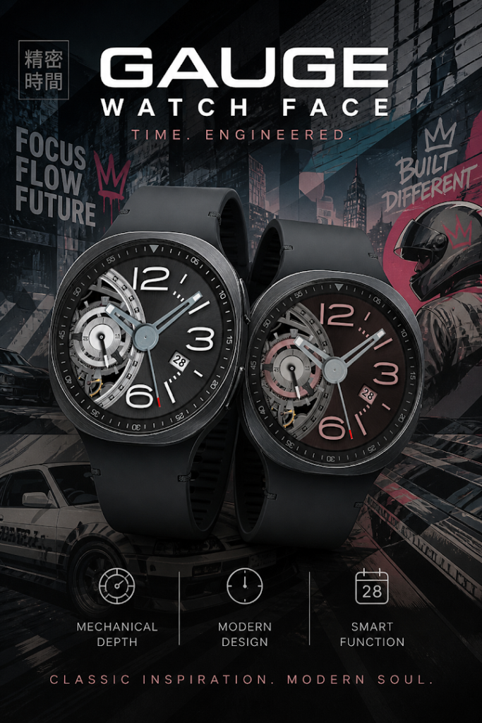 Gauge: Luxury Mecha Watch Face screenshot