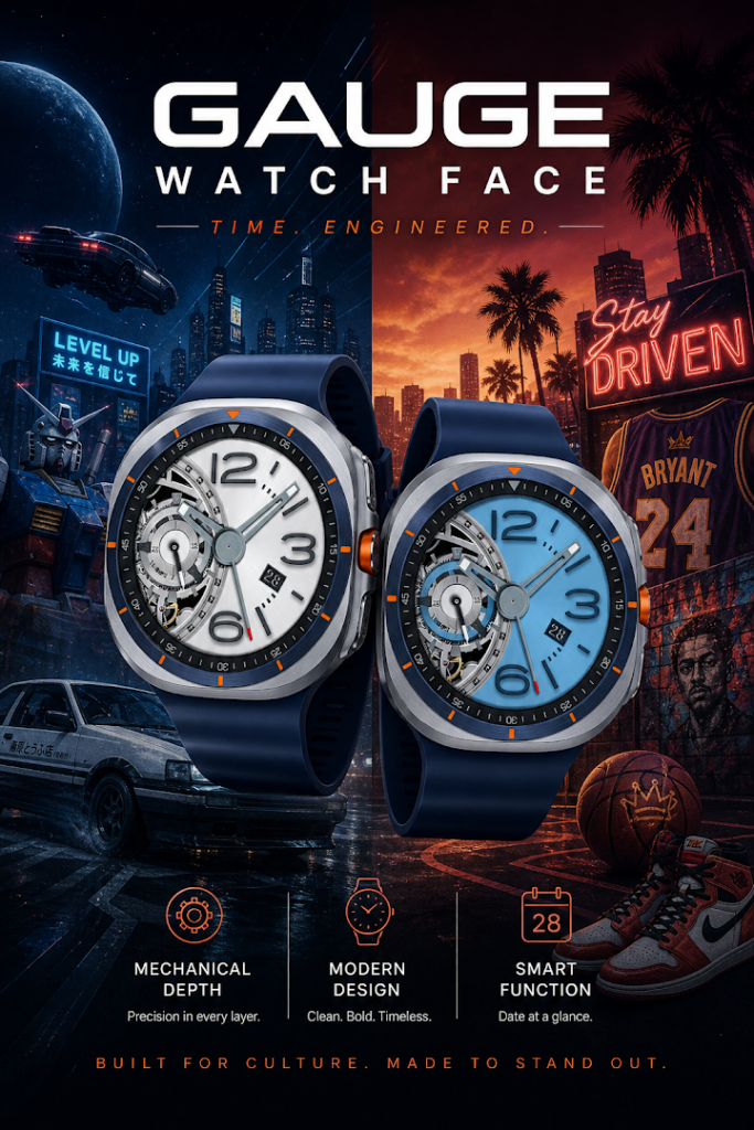 Gauge: Luxury Mecha Watch Face screenshot