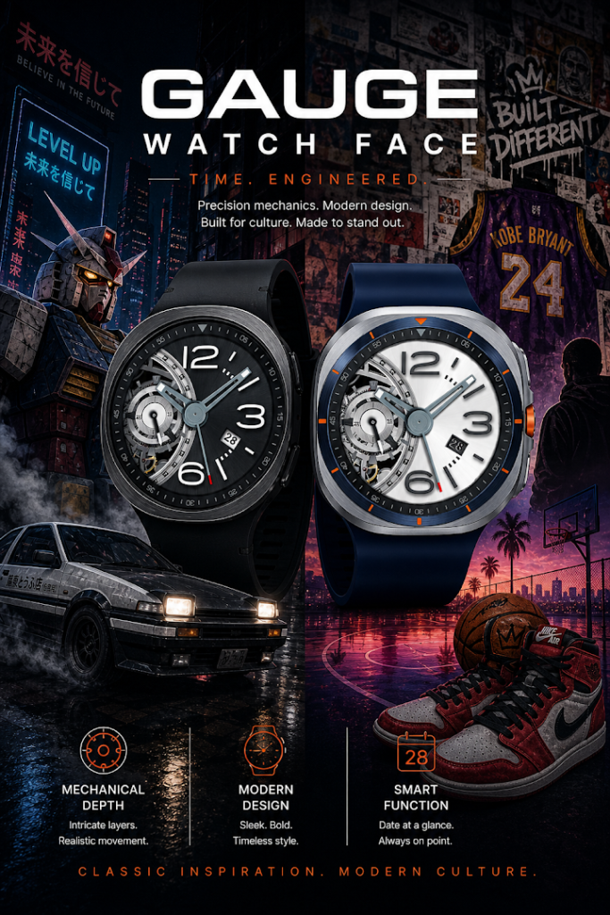 Gauge: Luxury Mecha Watch Face screenshot
