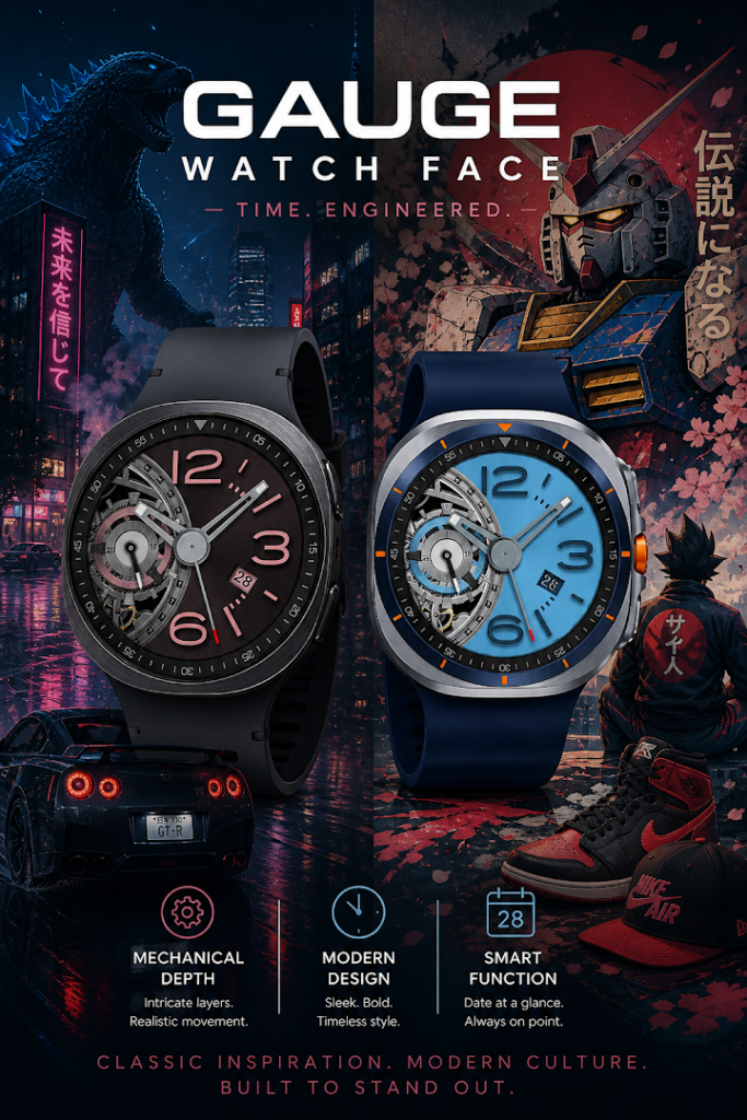 Gauge: Luxury Mecha Watch Face screenshot