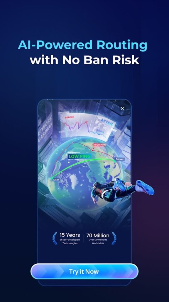 GearUP: Lower Lag Game Booster screenshot