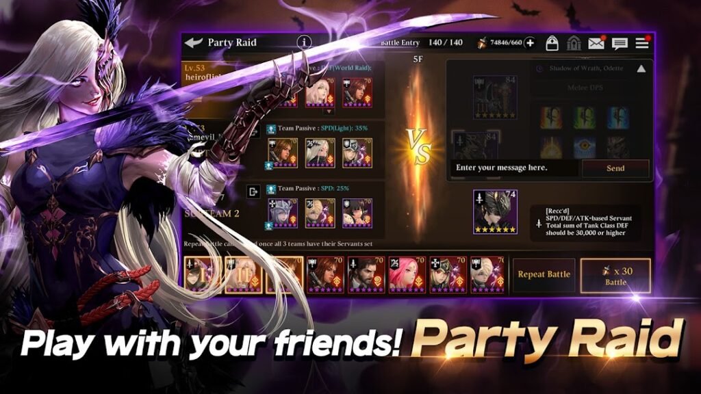 Heir of Light: Epic Shadow RPG screenshot