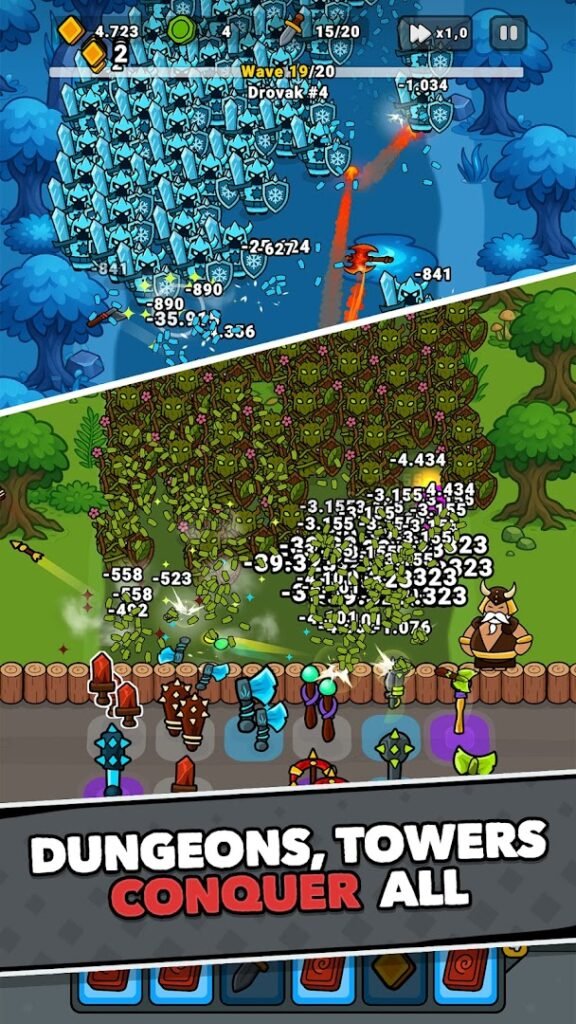 Lucky Forge: Idle TD Game screenshot