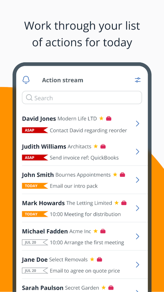 OnePageCRM – Simple CRM System screenshot