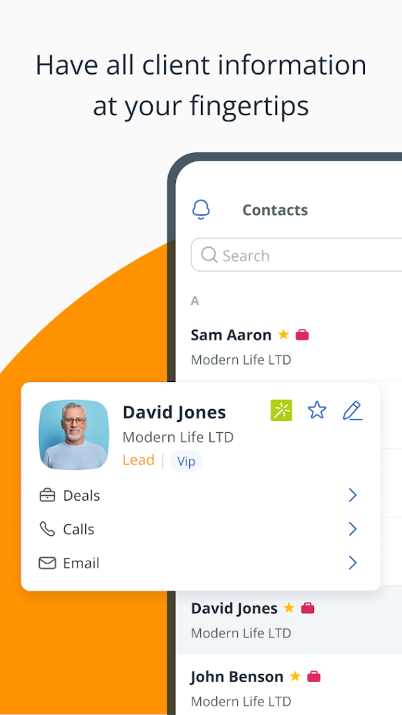 OnePageCRM – Simple CRM System screenshot