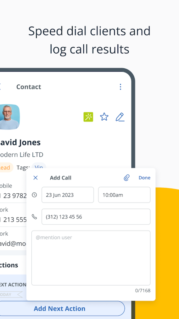 OnePageCRM – Simple CRM System screenshot