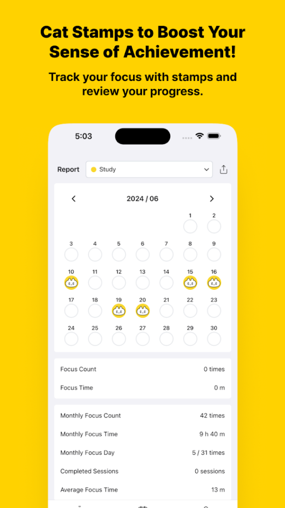 Pomocat – Cute Pomodoro Timer screenshot