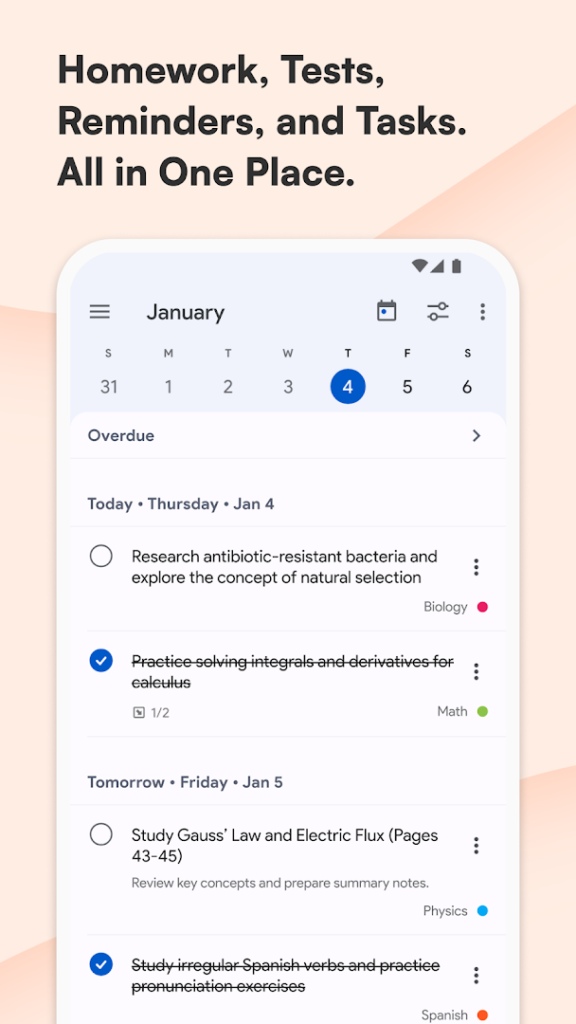 School Planner screenshot