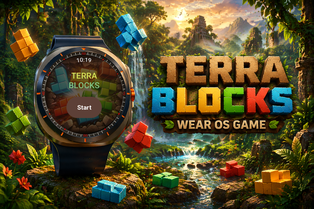 TerraBlocks: Wear OS Puzzle screenshot