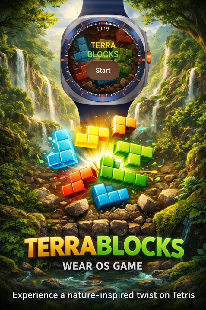 TerraBlocks: Wear OS Puzzle screenshot