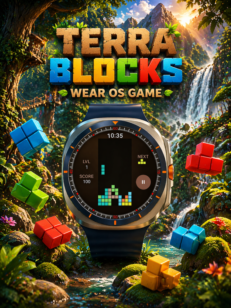 TerraBlocks: Wear OS Puzzle screenshot
