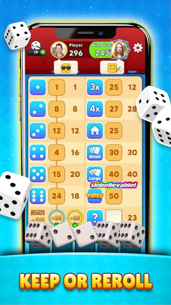 Yatzy King – 3D Dice Game screenshot