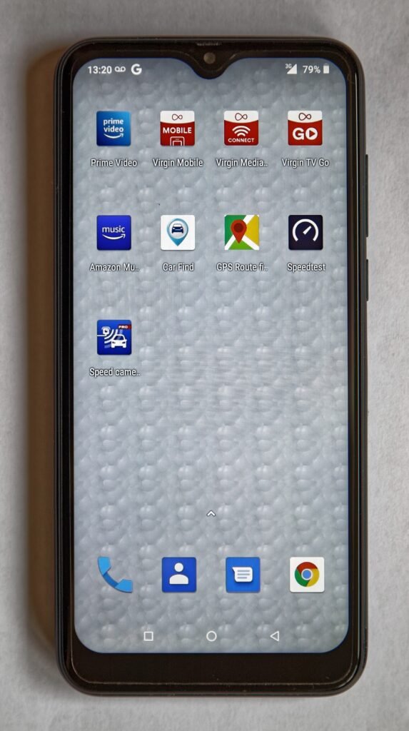 Android phone home screen after signing in