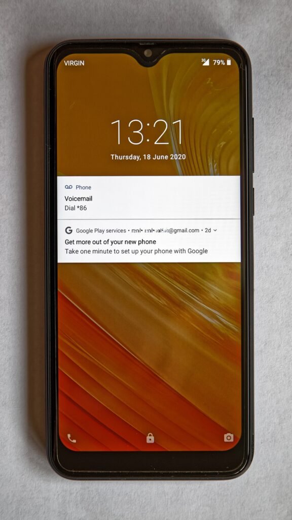Android phone lock screen waiting for a PIN