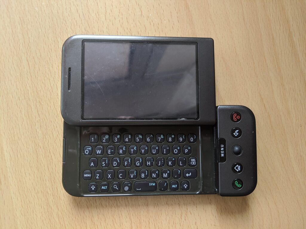Android Development Phone 1 with its keyboard slid open